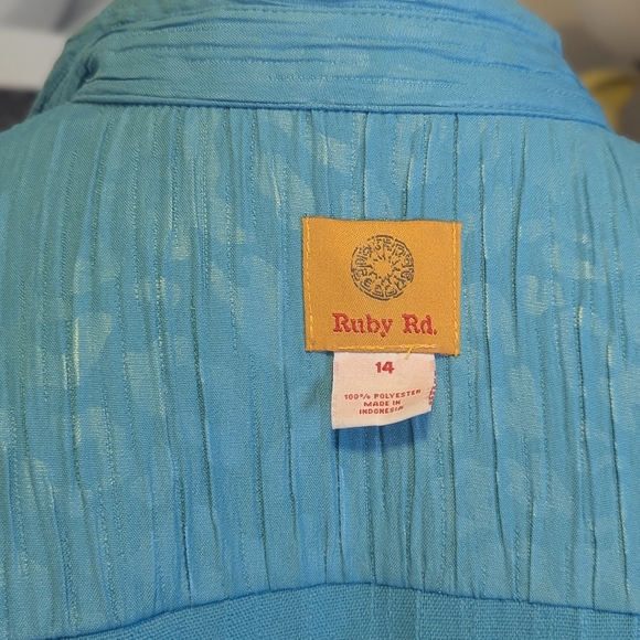 Ruby Rd. Aqua Jean Jacket - Picture 5 of 5